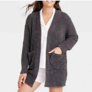 Women's Cozy Feather Yarn Cardigan - Stars Above Size XS/S